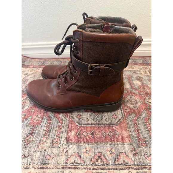 UGG Kesey Waterproof Boots Chestnut Brown Leather Wool Lace Up 1005264 Mens 11 main image 6